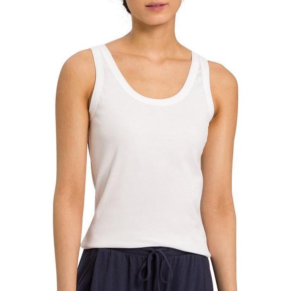 Hanro Tops - [Hanro of Switzerland] Ribbed Tank Top Small